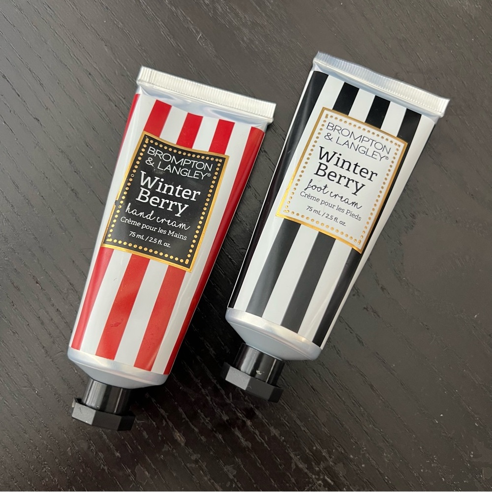 2/$12 💥🆕 Brompton & Langley (Winter Berry) Hand & Foot Cream Set | 4165